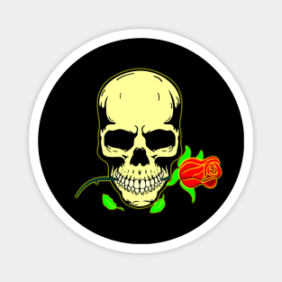 Skull N Roses Magnet